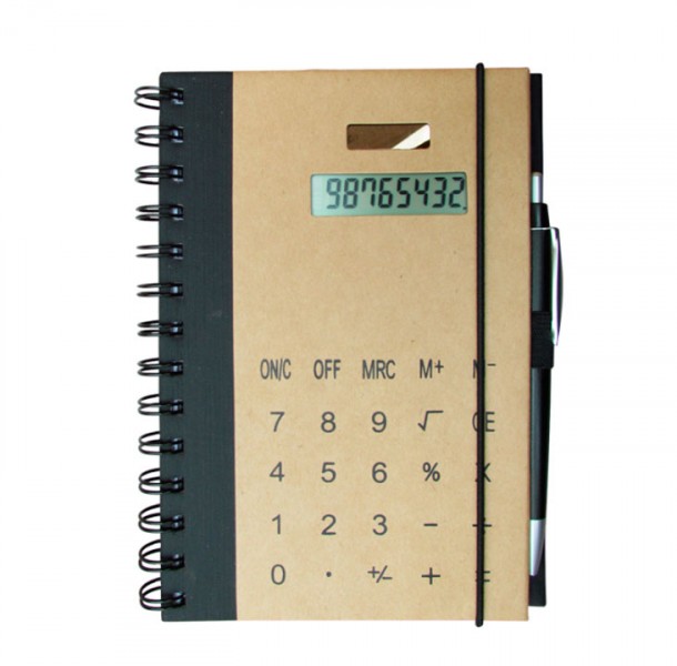 CUADERNO ECOLÓGICO CON CALCULADORA